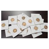 Indian Head Cents, cleaned