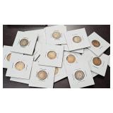 Indian Head Cents, cleaned