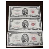 Crispy Red Seal $2 Notes
