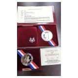 Olympic Silver Dollar & Clad Half