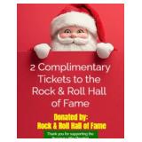2 Tickets to The Rock & Roll Hall of Fame