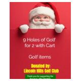 9 Holes of Golf for 2 with Cart, Golf Items