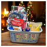 Movie Night Basket, Blanket, Popcorn & Snacks
