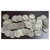 55 Silver Canada Quarters