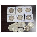 17 Silver Quarters, see photo