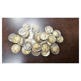 33 Mercury Dimes