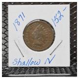 1871 Indian Head Cent