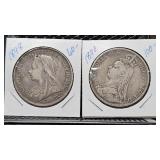 Early Silver Brittish Crowns