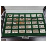 Franklin Mint Sterling Silver Ingot Gemstone Set