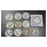11 Silver Quarters