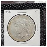 1935 Peace Silver Dollar
