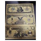 Vintage Note Gold Foil Notes