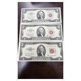 Uncirculated Red Seal $2 Notes
