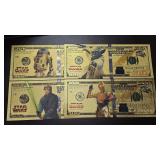 Star Wars Gold Foil Notes