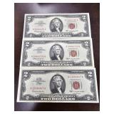 Uncirculated Red Seal $2 Notes