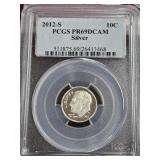 2012-S Silver Dime PR69DCAM