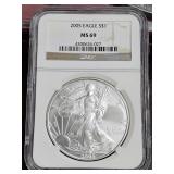 2005 American Silver Eagle MS69