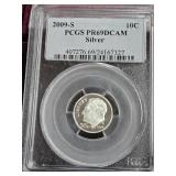 2009-S Silver Dime PR69DCAM