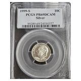 1999-S Silver Dime PR69DCAM