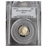 1994-S Silver Dime PR69DCAM