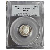 2002-S Silver Dime PR69DCAM