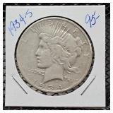 1934-S Peace Silver Dollar