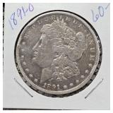 1891-O Morgan Silver Dollar