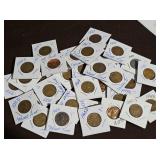 Carded Lincoln Cents, See Photo