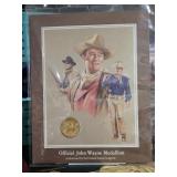 John Wayne MEdal & 8X10 Photo