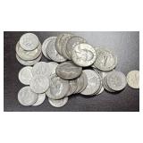 16 Silver Dimes & 17 Silver Quarters
