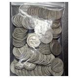 100 Silver Mercury Dimes