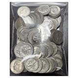 100 Silver Roosevelt Dimes