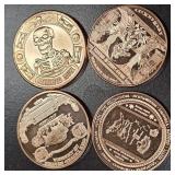 4- 1oz Copper Rounds