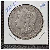 1890 CC Morgan Silver Dollar
