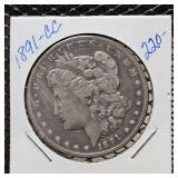 1891 CC Morgan Silver Dollar