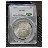 1880-S CAC MS61 Morgan Silver Dollar