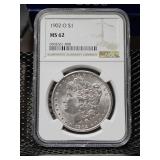 1902-O MS62 Morgan Silver Dollar