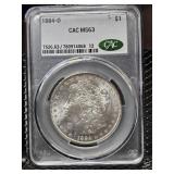 1884-O CAC MS63 Morgan Silver Dollar