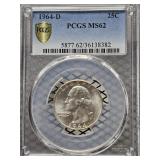 1964-D Wash. Quarter MS62