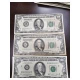 3- $100 Notes, 1 is a Gold Certificate