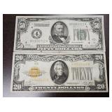 2- $50 Gold Certificates