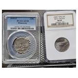 West Va MS66 & Minnesota AU55 State Quarters