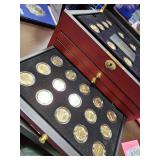 Gold Plated Quarter Set in Box 112 Quarters