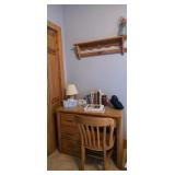 Desk and Chair with Contents