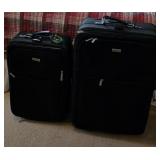2 piece luggage ( black  )