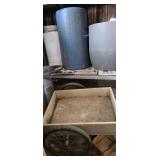 Small Trailer, Barrels, Barbed Wire, etc.