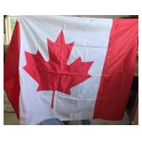 Canada Flag & Hockey Gloves