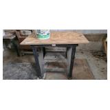 Table made from workbench