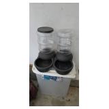 Dog feeder/waterers