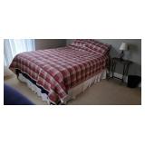 full size bed frame and bedding